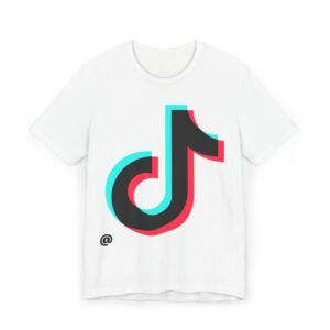 TikTok Logo T-Shirt — Retro 3D Social Media Tee