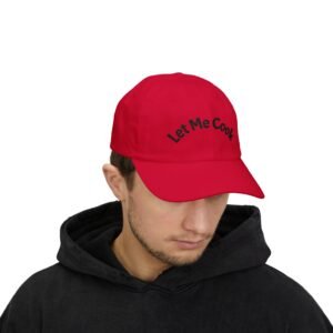 Let Me Cook Dad Cap — Embroidered White Baseball Hat for Cooks & Grillers