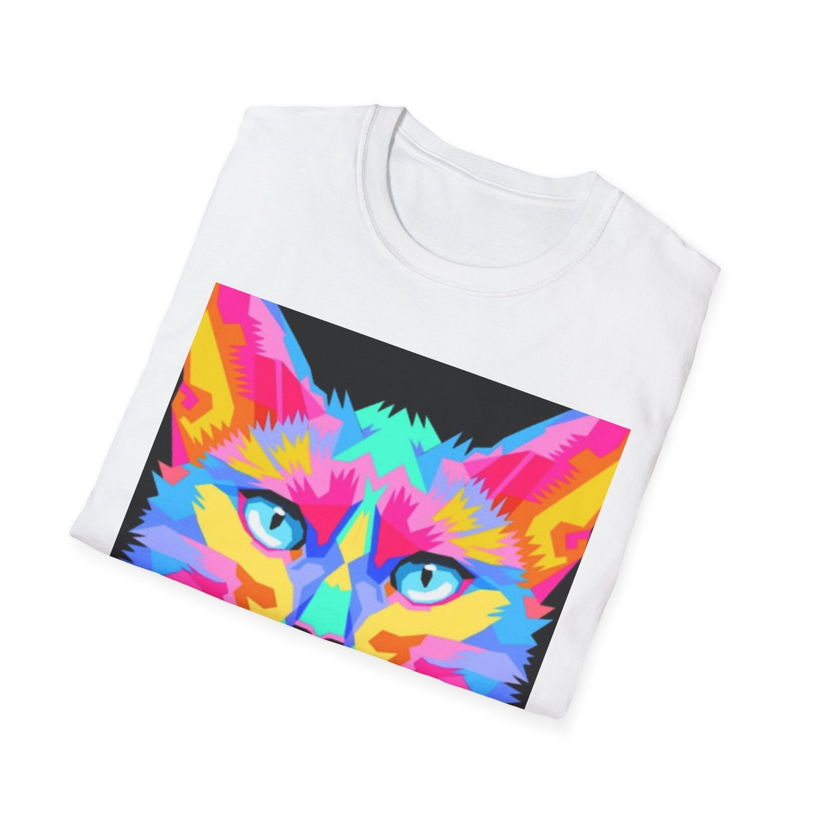 Colorful Pop Art Cat T-Shirt — "Best Friend" Graphic Tee - Image 4