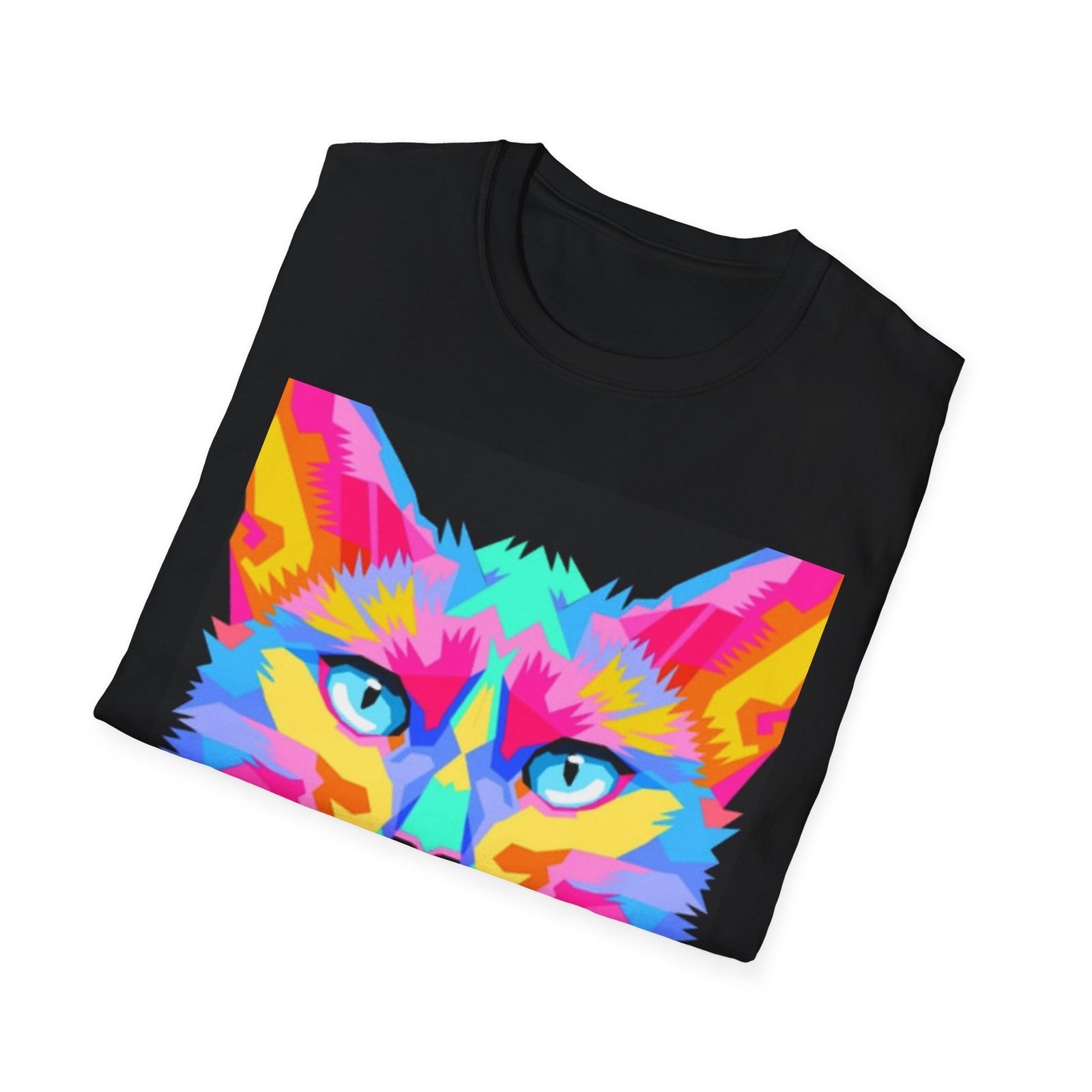 Colorful Pop Art Cat T-Shirt — "Best Friend" Graphic Tee - Image 8